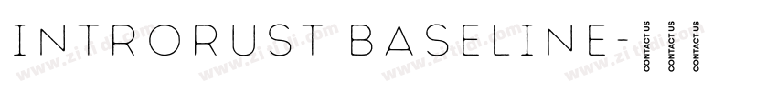 IntroRust BaseLine字体转换